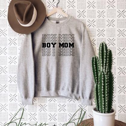 Boy Mama Shirt, Crewneck Sweatshirt..