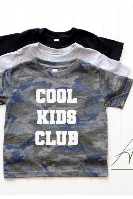cool kids club, toddler boy shirt, boy birthday gift, toddler boy clothes, graphic shirt for boys, shirts for siblings, shirts for boys, boy