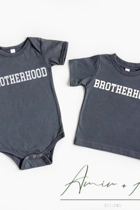 Brotherhood Shirt, matching brother shirt, matching family shirts, little brother big brother matching outfits, little brother gift, big bro