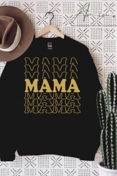 Crewneck Sweatshirt for mom, gift for new mom, mama pullover, mom Crewneck, gift for mother, motherhood shirt